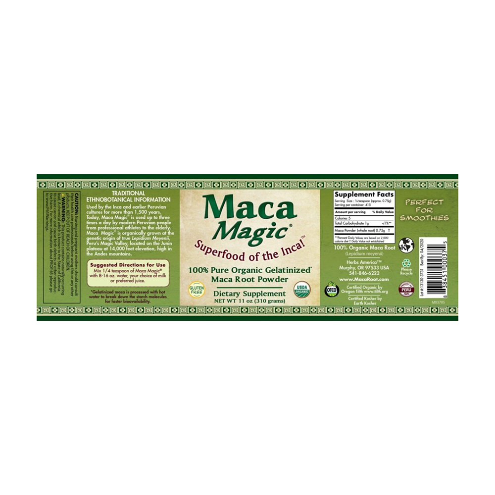 Maca Magic - Organic Gelatinized Powder (5.7 oz)