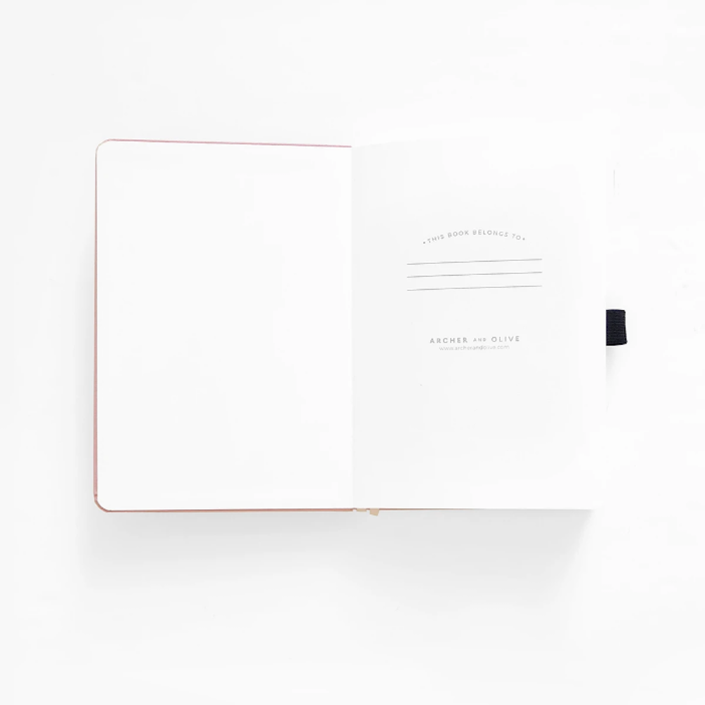A5 Vintage Blank Pages Notebook