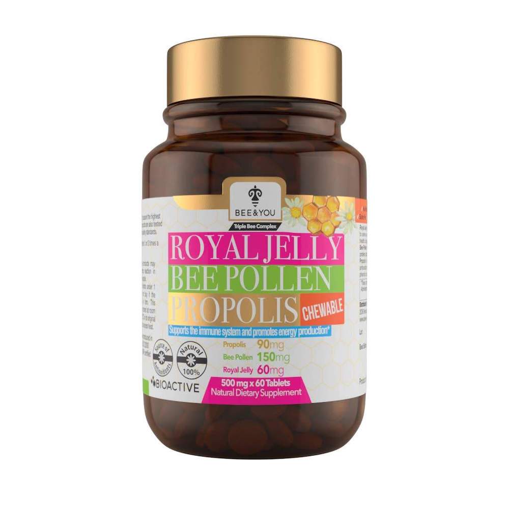 Royal Jelly Bee Pollen Propolis Chewable Tablets