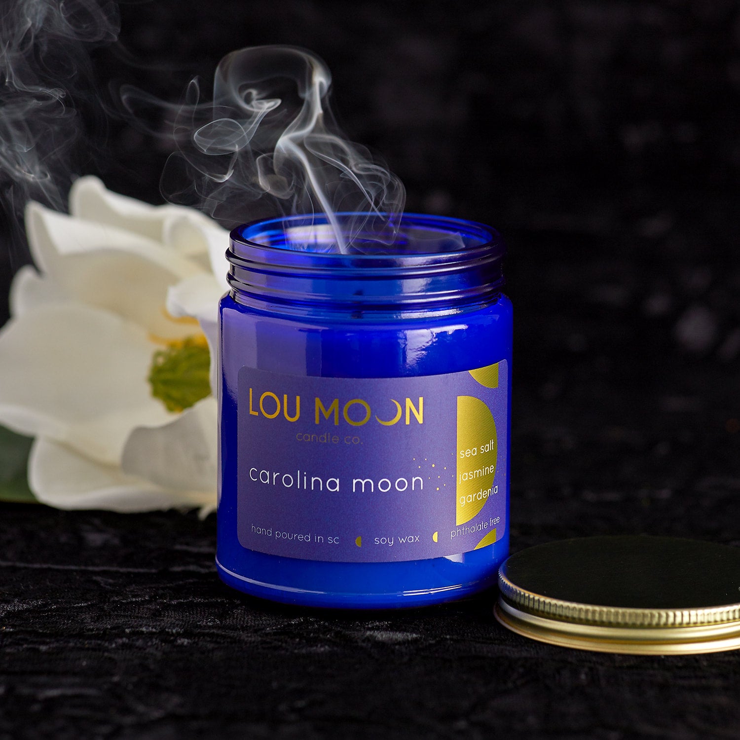 Carolina Moon: Jasmine, Sea Salt, & Gardenia - 9 Oz Soy Candle