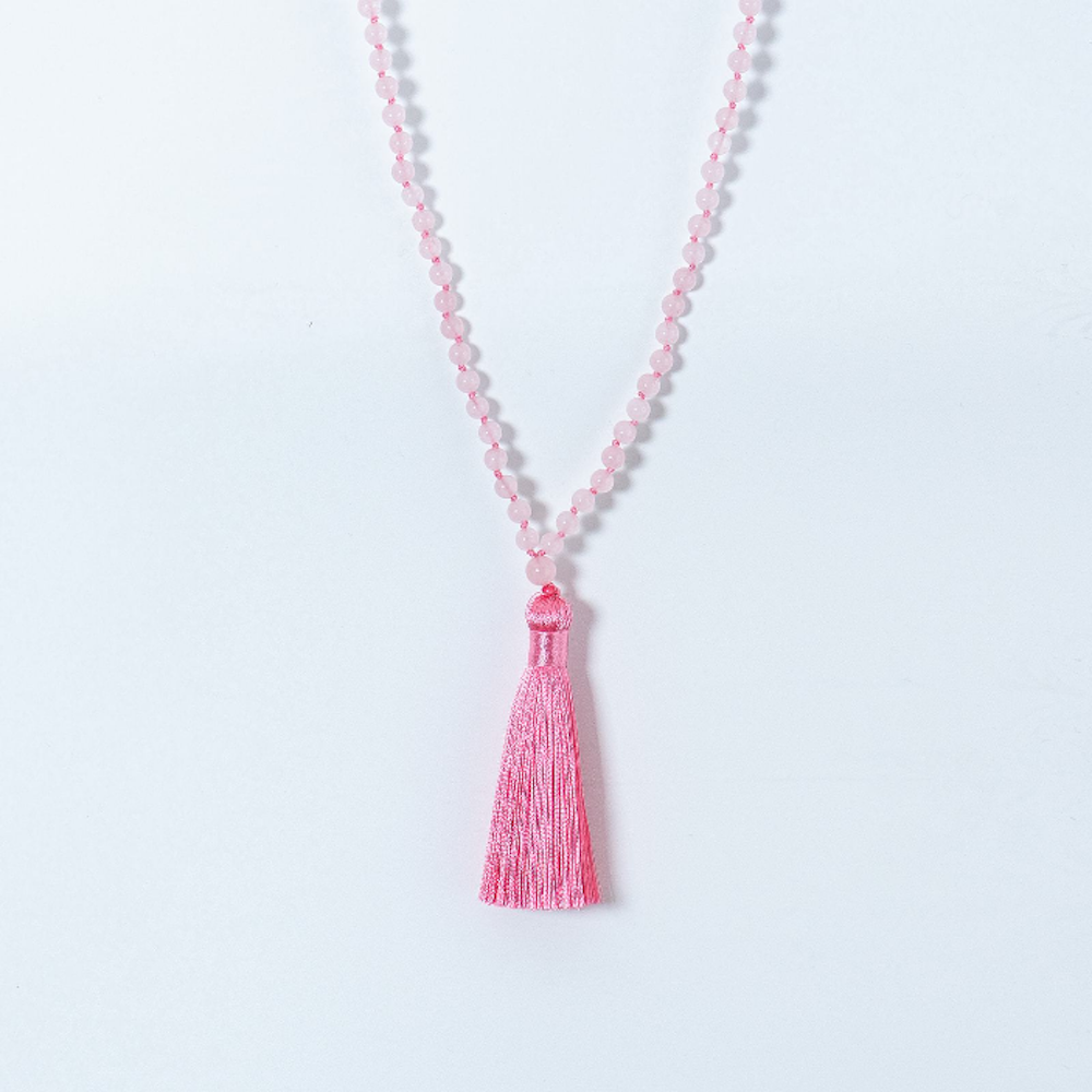 Make your Own Mala Necklace Kit: Rose Quartz