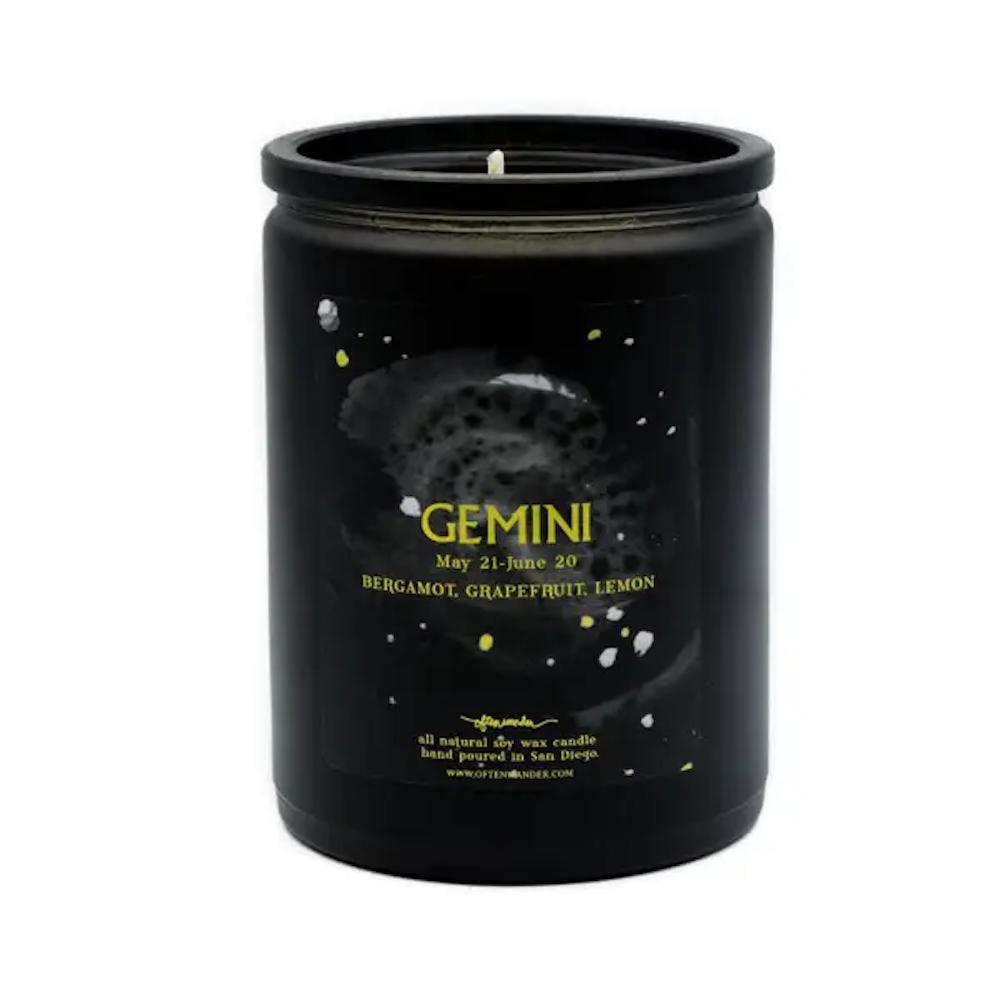 Gemini: Bergamot, Grapefruit, & Lemon - 12 Oz Soy Candle