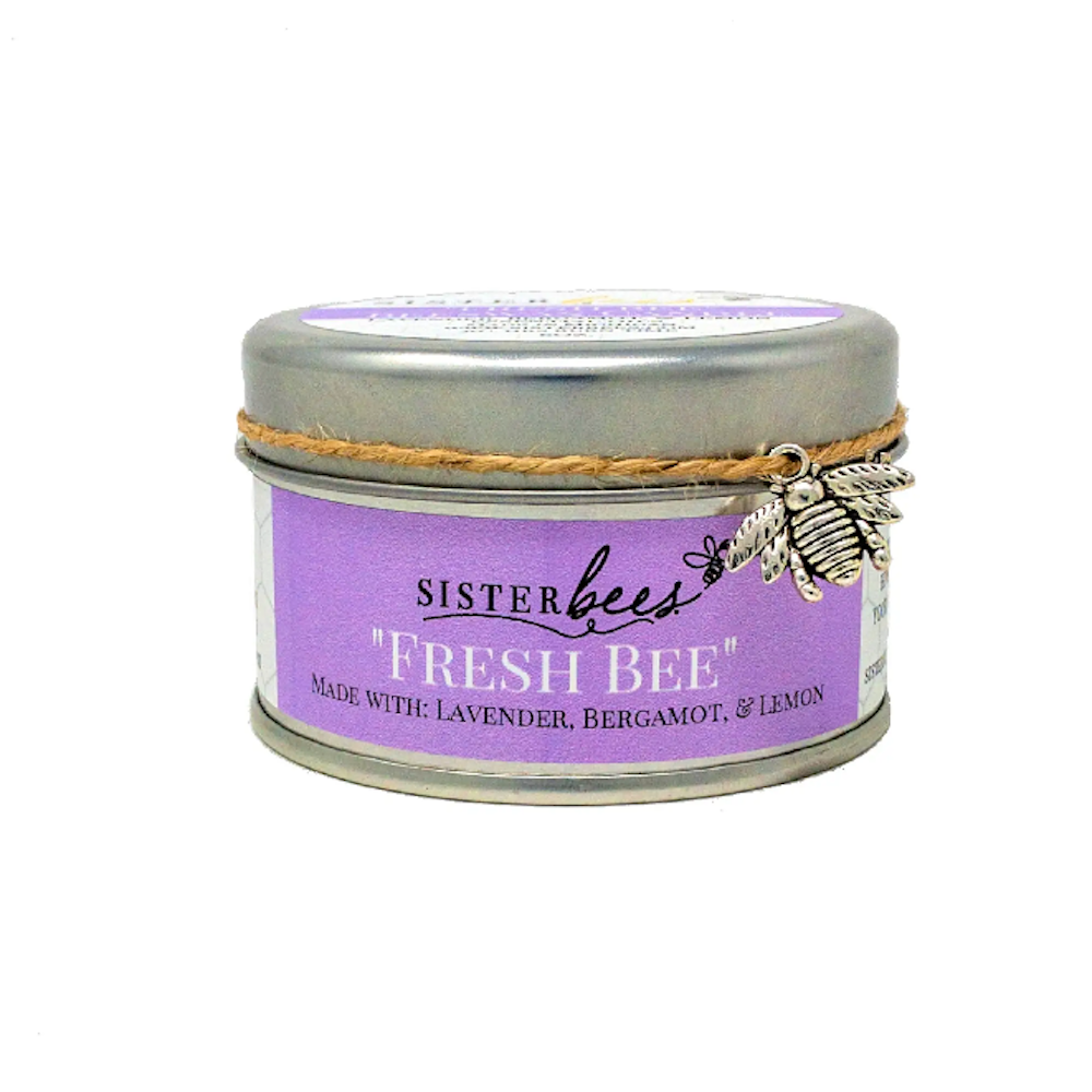 Fresh Bee: Lavender, Bergamot & Lemon - 6 Oz Beeswax Candle