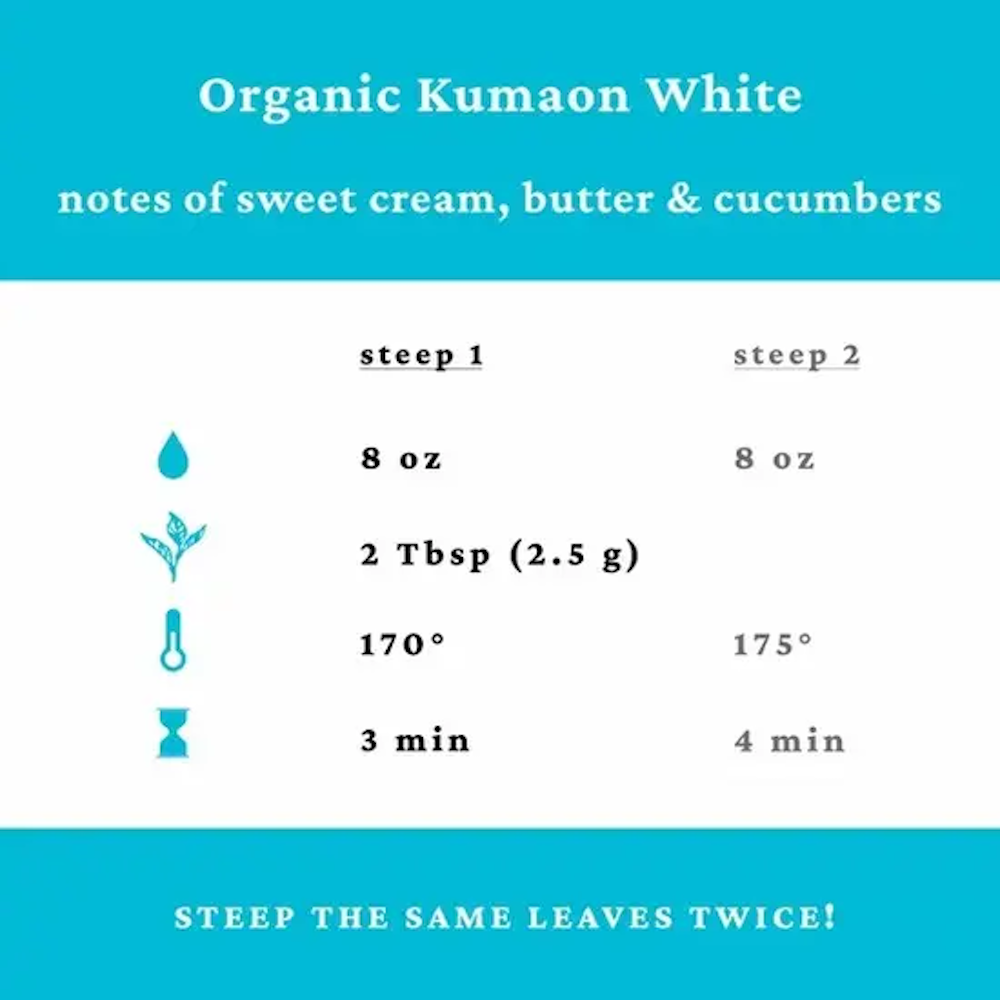 Organic Kumaon White - 0.5 oz