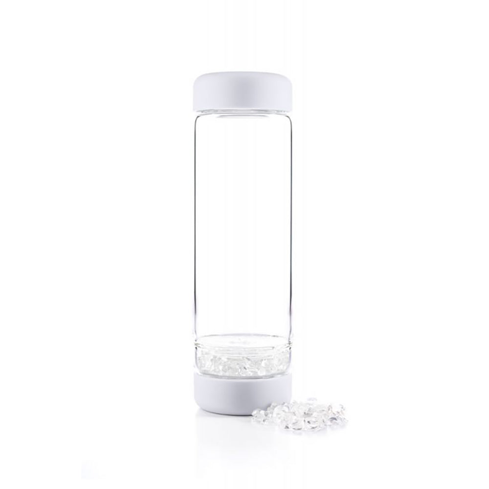Inu! Crystal Water Bottle: Cloudy White